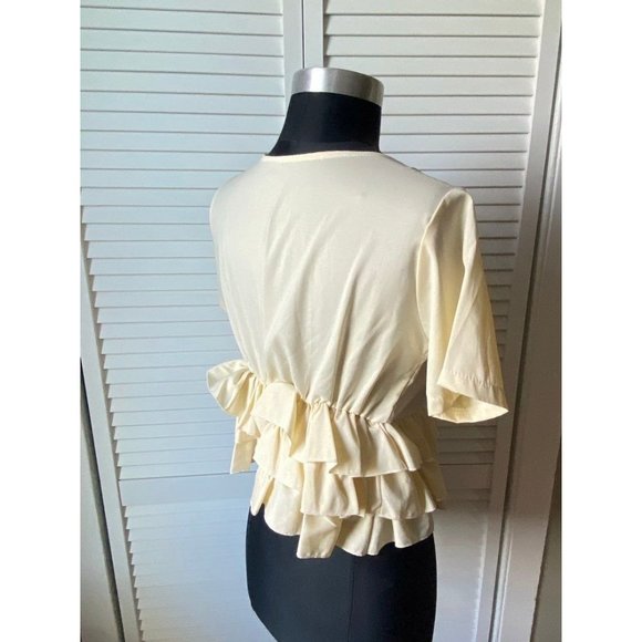 Romantic Standard Ruffle Drindl Peter Pan Top Toy Encapsulated Collar Tokyo M - Picture 7 of 12